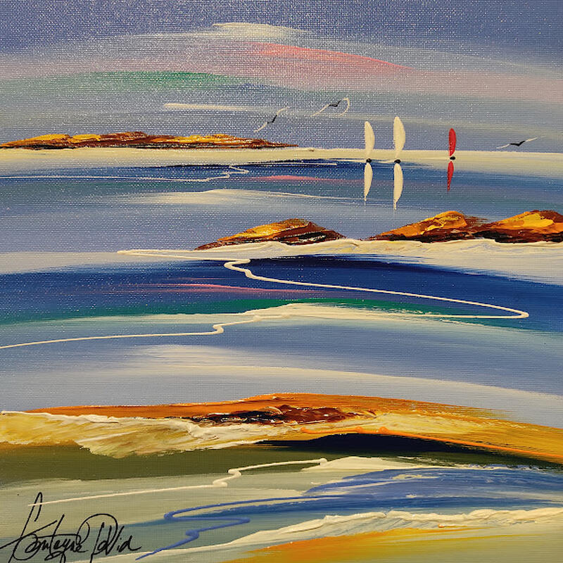 Peinture Paix et Puissance par Fonteyne David | Tableau Figuratif Acrylique