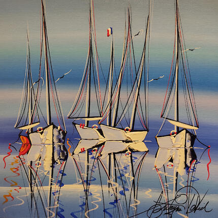 Painting La voie du sud by Fonteyne David | Painting Figurative Acrylic