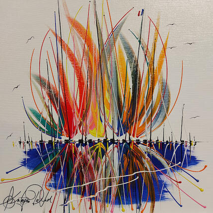 Painting Reflets sauvages by Fonteyne David | Painting Figurative Acrylic