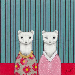 Painting Les compères by Ann R | Painting