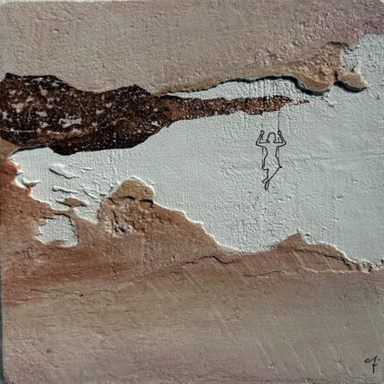 Painting EDITH by Roma Gaia | Painting Subject matter Acrylic, Sand Minimalist