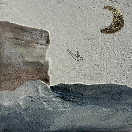 Painting FALESIE by Roma Gaia | Painting Subject matter Acrylic, Sand Minimalist