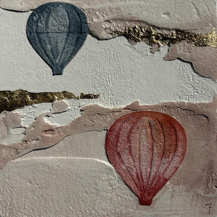 Painting LUMIERE by Roma Gaia | Painting Subject matter Acrylic, Sand Minimalist