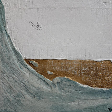 Painting DECISIONI by Roma Gaia | Painting Subject matter Acrylic, Sand Minimalist, Pop icons
