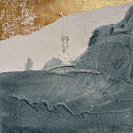 Painting IRRESISTIBILE by Roma Gaia | Painting Subject matter Acrylic, Sand Minimalist, Pop icons