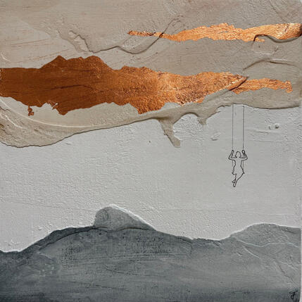 Painting IO POTREI by Roma Gaia | Painting Subject matter Acrylic, Sand Minimalist