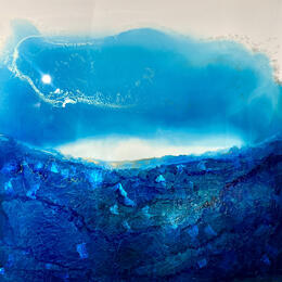 Painting 3489 Poésie Marine by Depaire Silvia | Painting Abstract Acrylic