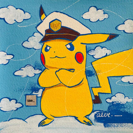 Painting Mon capitaine by Revel | Painting Pop-art Pop icons