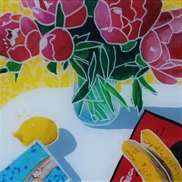 Peinture David nageait quelque soit la saison par Auriol Philippe | Tableau Figuratif Acrylique, Plexiglas, Posca Natures mortes