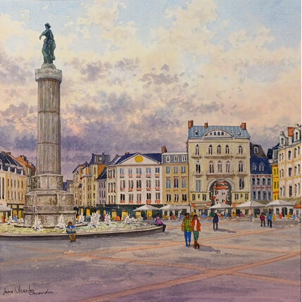 Painting Lille en douceur by Decoudun Jean charles | Painting
