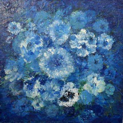 Painting Le jardin Bleu by Rocco Sophie | Painting