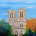 Peinture Notre Dame par Amblard Florence | Tableau Paysages Nature Acrylique