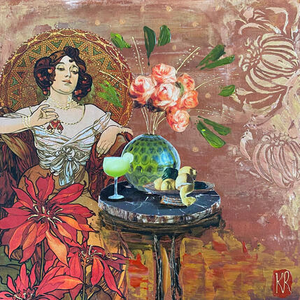 Painting Quelques fleurs  by Romanelli Karine | Painting