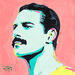 Gemälde Freddie Mercury von G.C.Popartist | Gemälde Pop-Art Pop-Ikonen Öl