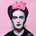 Peinture Frida Kahlo par G.C.Popartist | Tableau Pop-art Portraits Icones Pop Huile