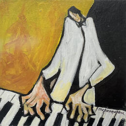 Painting Quelques touches  by Signamarcheix Bernard | Painting Naive art Acrylic, Ink, Pastel