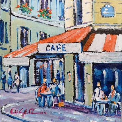 Peinture TERRASSE RUE SAINT HONORE A PARIS par Euger | Tableau