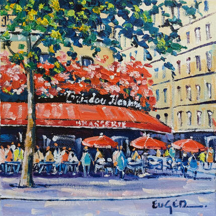 Peinture TERRASSE BOULEVARD HAUSSMANN par Euger | Tableau
