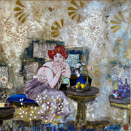 Painting Le goût de tes lèvres by Romanelli Karine | Painting