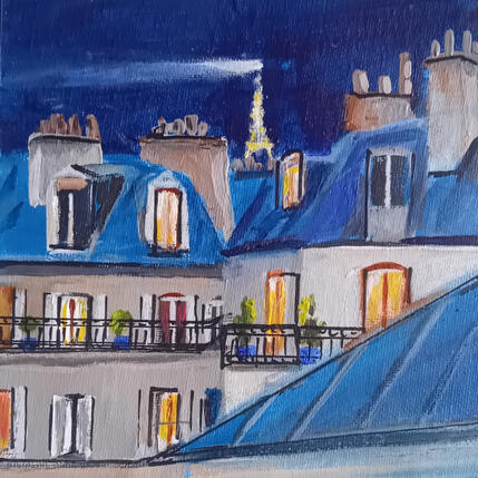 Gemälde Les toits de Paris  von Degabriel Véronique | Gemälde