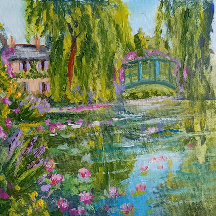 Gemälde Dans le jardin de Giverny von Degabriel Véronique | Gemälde