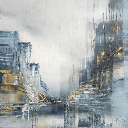 Painting Le port de Bilbao by Levesque Emmanuelle | Painting Oil Pop icons