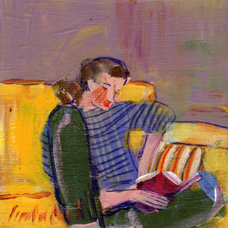 Painting Maintenant, je comprends ce que tu me disais by Ral Lourdes | Painting Figurative Life style Acrylic
