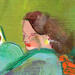 Painting Un peu de calme by Ral Lourdes | Painting Figurative Life style Wood Acrylic
