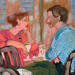 Painting J’aime quand tu restes by Ral Lourdes | Painting Figurative Life style Acrylic