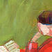 Painting Je resterais encore un peu ici by Ral Lourdes | Painting Figurative Life style Acrylic
