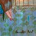 Painting La fenêtre ouverte by Ral Lourdes | Painting Figurative Life style