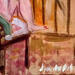 Painting Le café peut attendre by Ral Lourdes | Painting Figurative Life style Acrylic