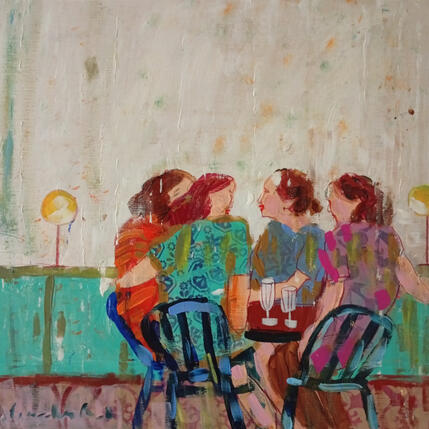 Painting Quand l’après-midi s’étire by Ral Lourdes | Painting