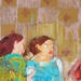 Painting Une table rien qu’à nous by Ral Lourdes | Painting Figurative Life style Acrylic