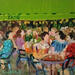 Painting Au milieu du bruit, ta voix · La ville nous réunit à nouveau by Ral Lourdes | Painting Figurative Life style Acrylic