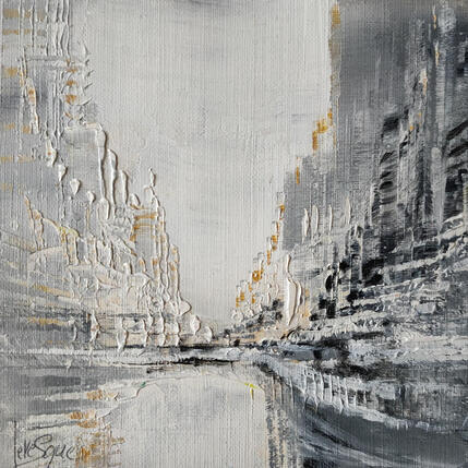 Peinture La Seine par Levesque Emmanuelle | Tableau Huile