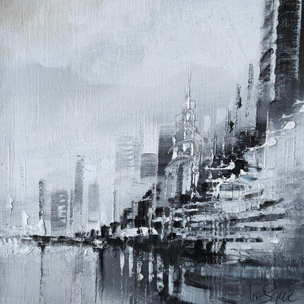 Peinture La Défense par Levesque Emmanuelle | Tableau Huile
