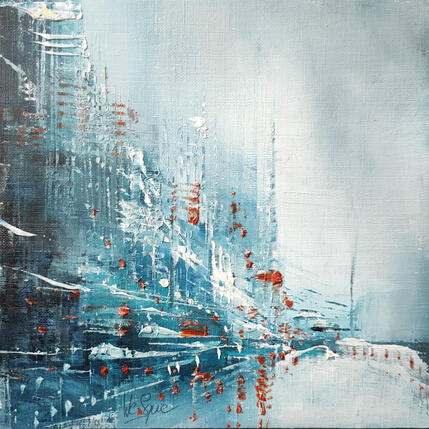 Peinture Rouge froid par Levesque Emmanuelle | Tableau Huile