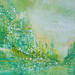 Peinture Vert lumière par Levesque Emmanuelle | Tableau Huile