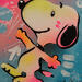 Painting Snoopy by Lemoine Mael | Painting Pop-art Pop icons Graffiti Acrylic