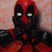 Peinture Deadpool par Lemoine Mael | Tableau Pop-art Icones Pop Graffiti Acrylique