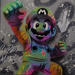 Peinture Mario par Lemoine Mael | Tableau Pop-art Icones Pop Graffiti Acrylique
