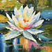 Painting The Quiet Bloom by Pigni Diana | Painting Impressionism Landscapes Nature Still-life Oil