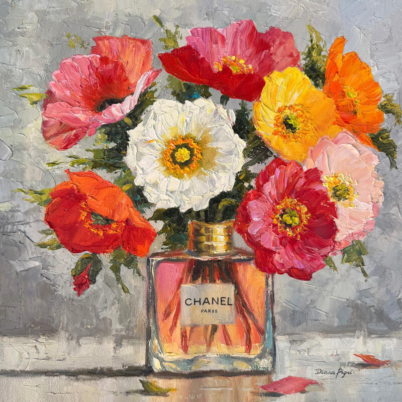 Painting Floral Magic by Pigni Diana | Painting Impressionism Nature Life style Still-life Oil