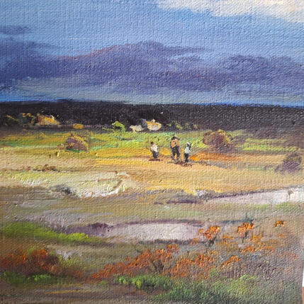 Painting Regreso by Cabello Ruiz Jose | Painting Figurative Oil Landscapes
