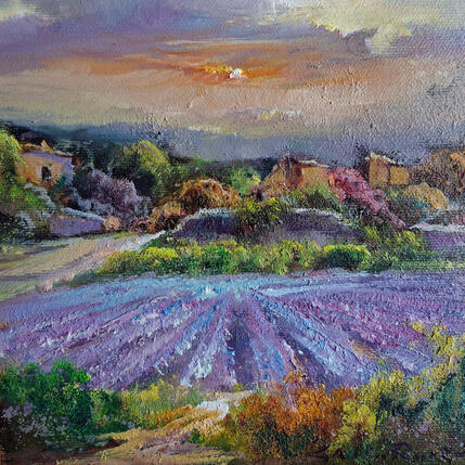 Painting Atardecer by Cabello Ruiz Jose | Painting Figurative Oil Landscapes, Pop icons