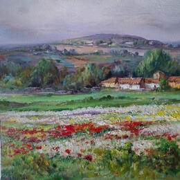 Painting Floresta by Cabello Ruiz Jose | Painting Figurative Oil Landscapes