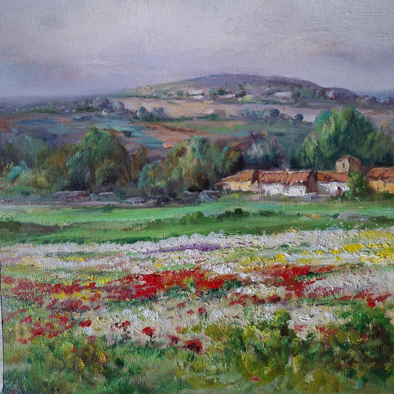 Painting Floresta by Cabello Ruiz Jose | Painting Figurative Landscapes Oil