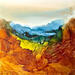 Painting Bronze Age 3470 by Depaire Silvia | Painting Abstract Landscapes Marine Minimalist Acrylic