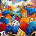 Gemälde Les pins parasols von Fauve | Gemälde Figurativ Marine Acryl